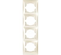 Рамка 4-х постовая вертикальная перламутр серия "Лама" TDM ELECTRIC SQ1815-0835