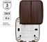 Выключатель TDM ELECTRIC 2-кл. открытой установки IP20 10А, венге "Дача" Народная SQ1824-0042 3