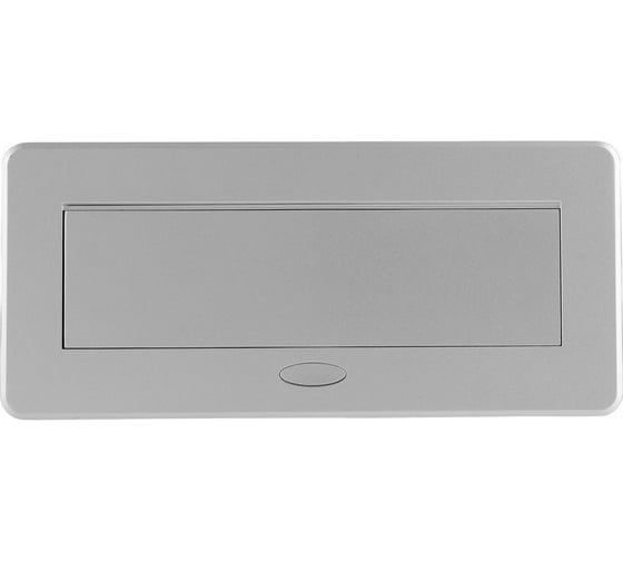 Горизонтальная выдвижная розетка ROCKETSOCKET 2 euro 16a, 2 usb a с блоком 5В/2.1а, 2 rj45, проводка, цвет серый SHS021-S