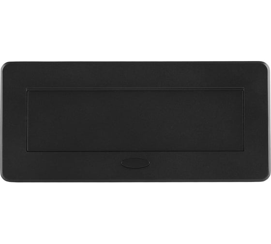 Горизонтальная выдвижная розетка ROCKETSOCKET 2 euro 16a, usb type a+c с блоком 18w, проводка, цвет черный SHS019-B