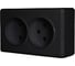 Розетка Metronex Electric Mega Black двойная без заземления FRZ00010221CMT 1