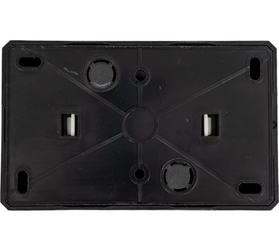 Двойная розетка Vesta Electric Mega Black с заземлением FRZ00010222CMT
