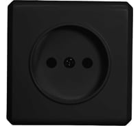 Одинарная розетка Vesta Electric Mega Black без заземлений FRZ00010105CMT