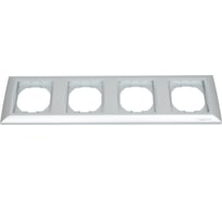 4-местная рамка Vesta Electric Roma Silver FRM050603SRM