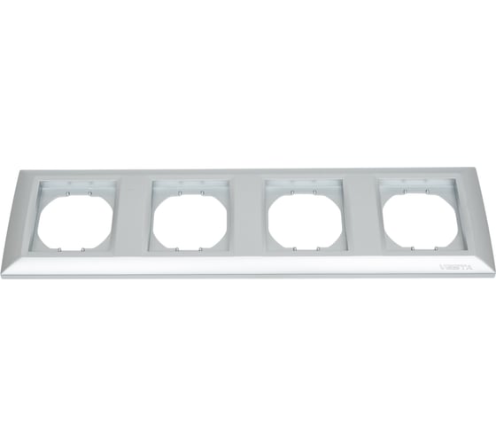 4-местная рамка Vesta Electric Roma Silver FRM050603SRM