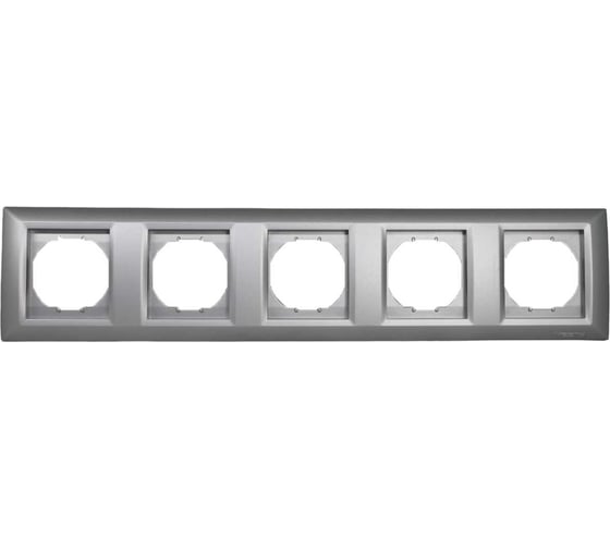 5-местная рамка Vesta Electric Roma Silver FRM050604SRM