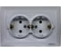 Розетка Metronex Electric Roma Silver двойная c заземлением FRZ00010111SRM 1