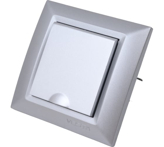 Одинарная розетка Vesta Electric Roma Silver с заземлением с крышкой FRZ00010103SRM