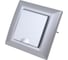 Розетка Metronex Electric Roma Silver одинарная с заземлением с крышкой FRZ00010103SRM 1