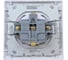 Розетка Metronex Electric Roma Silver одинарная с заземлением с крышкой FRZ00010103SRM 4