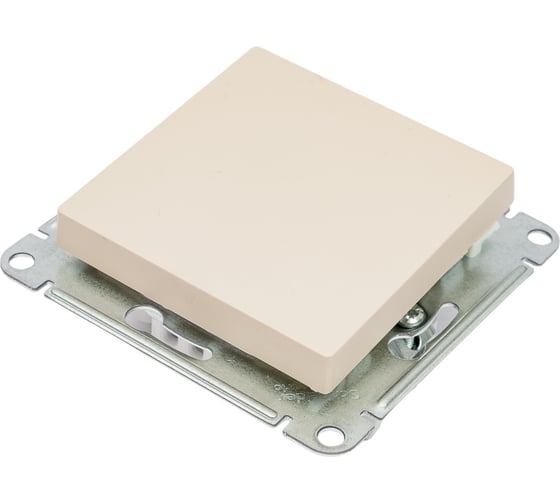 1-клавишный выключатель Systeme Electric Atlasdesign песочный сх.1, 10ах ATN001211 1