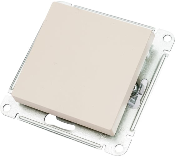 1-клавишный выключатель Systeme Electric Atlasdesign песочный сх.1, 10ах ATN001211
