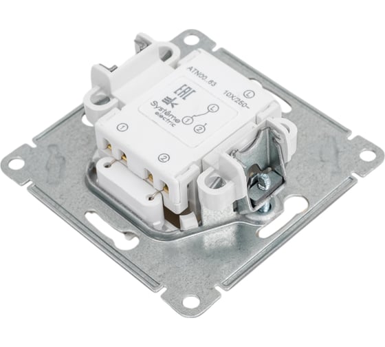 1-клавишный переключатель Systeme Electric Atlasdesign песочный с подсветкой сх.6а, 10ах ATN001263
