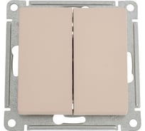 2-клавишный переключатель Systeme Electric Atlasdesign песочный сх.6, 10ах ATN001265