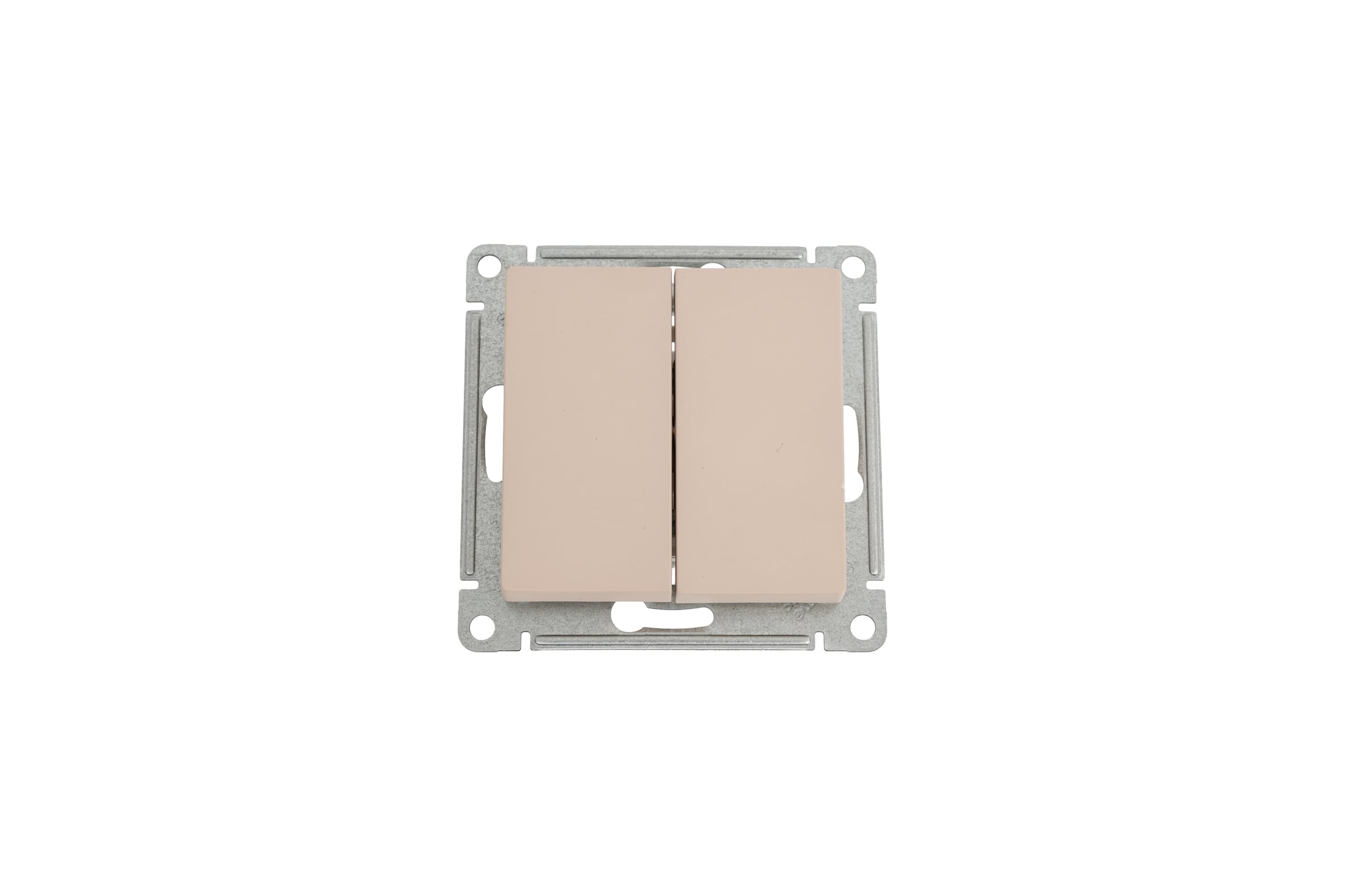 2-клавишныйпереключательSystemeElectricAtlasdesignпесочныйсх.6,10ахATN001265