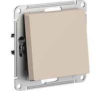 1-клавишный переключатель Systeme Electric Atlasdesign песочный сх.6, 10ах ATN001261