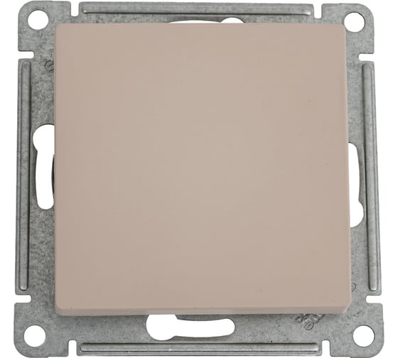 1-клавишный переключатель Systeme Electric Atlasdesign песочный сх.6, 10ах ATN001261