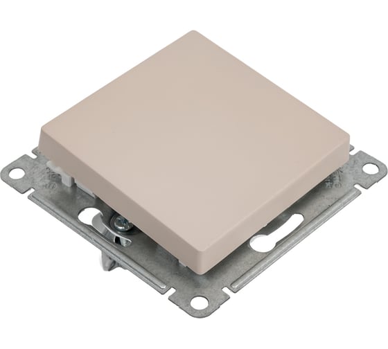 1-клавишный переключатель Systeme Electric Atlasdesign песочный сх.6, 10ах ATN001261