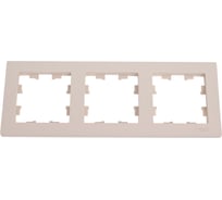 3-местная универсальная рамка Systeme Electric Atlasdesign песочный ATN001203