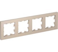 4-местная универсальная рамка Systeme Electric Atlasdesign песочный ATN001204