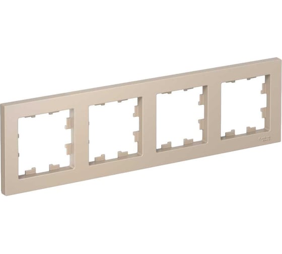 4-местная универсальная рамка Systeme Electric Atlasdesign песочный ATN001204 1