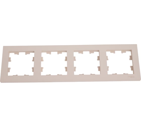 4-местная универсальная рамка Systeme Electric Atlasdesign песочный ATN001204 1