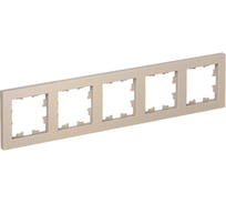 5-местная универсальная рамка Systeme Electric Atlasdesign песочный ATN001205