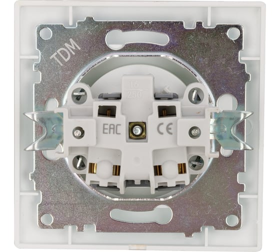 Розетка TDM ELECTRIC 2П 10А 250В перламутр "Лама" SQ1815-0822