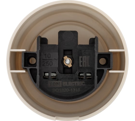 Розетка TDM ELECTRIC 2П 10А 250В сл. кость «Виви» SQ1820-1316