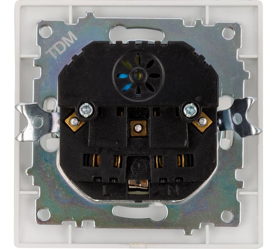 Розетка TDM ELECTRIC 2П+З 16А 250В + 2 USB порта 2,1А 5В перламутр "Лама" SQ1815-0842