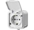 Одноместная розетка с заземлением и защитной крышкой IP54, 16А, 220В STAYER MASTER MAXIMA 54306-W 1