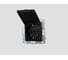 Розетка Metronex Electric Black одинарная с заземлением с крышкой без рамки FRZ00020108CMT 1