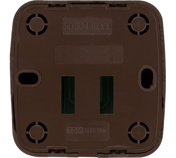 Компьютерная розетка TDM ELECTRIC (RJ-45) открытой установки IP20, венге "Дача" Народная SQ1824-0071