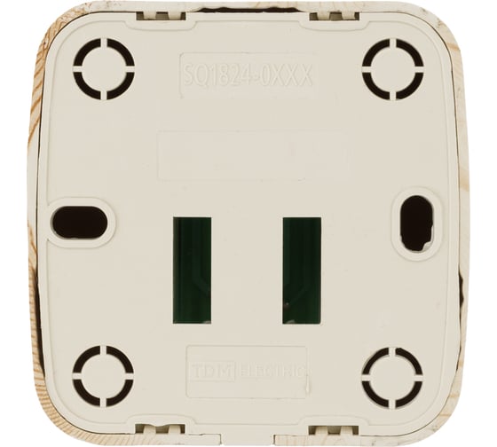 Компьютерная розетка TDM (RJ-45) открытой установки IP20, сосна "Дача" Народная SQ1824-0081