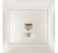 Розетка компьютерная RJ45 перламутр серия "Лама" TDM ELECTRIC SQ1815-0816