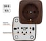 Розетка TDM ELECTRIC 2П+З открытой установки IP20 16А, венге "Дача" Народная SQ1824-0028 3