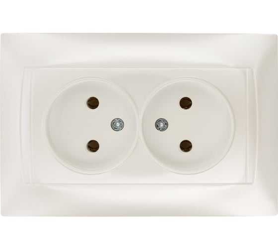 Двойная розетка TDM ELECTRIC 2П 10А 250В перламутр "Лама" SQ1815-0824