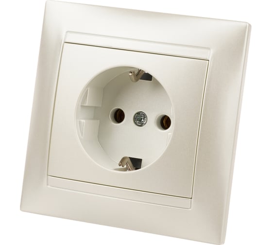 Розетка TDM ELECTRIC 2П+З 16А 250В  перламутр "Лама" SQ1815-0823