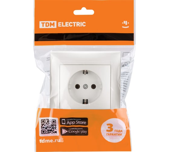 Розетка TDM ELECTRIC 2П+З 16А 250В  перламутр "Лама" SQ1815-0823