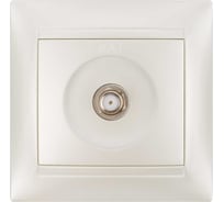 Розетка SAT (F-разъем) 0-2400МГц перламутр серия "Лама" TDM ELECTRIC SQ1815-0821