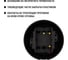 Поворотный выключатель TDM ELECTRIC 2-кл. с ручкой (бантик) 10А черный «Виви» SQ1820-1206 6