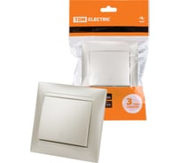 Выключатель на 2 направления TDM ELECTRIC 1 кл. 10А перламутр "Лама" SQ1815-0806