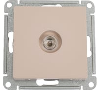 Одиночная tv розетка Systeme Electric Atlasdesign песочный, коннектор ATN001293