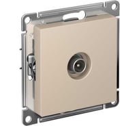 Одиночная tv розетка Systeme Electric Atlasdesign песочный, коннектор ATN001293