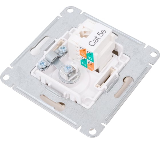 Розетка tv+rj45 Systeme Electric Atlasdesign песочный, кат.5e ATN001289