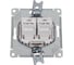 Компьютерная 2-местная розетка rj45+rj45 Systeme Electric Atlasdesign песочный, кат.5e ATN001285 3