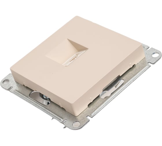 Компьютерная розетка rj45 Systeme Electric Atlasdesign песочный, кат 5е ATN001283