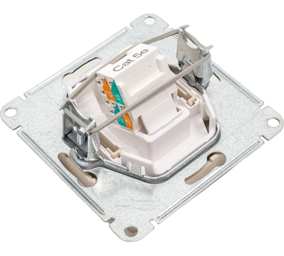 Компьютерная розетка rj45 Systeme Electric Atlasdesign песочный, кат 5е ATN001283