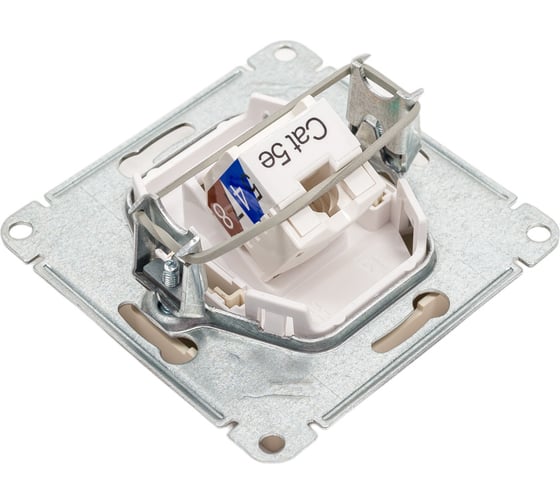 Компьютерная розетка rj45 Systeme Electric Atlasdesign песочный, кат 5е ATN001283