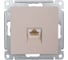 Розетка компьютерная Systeme Electric AtlasDesign, RJ45, 5e, механизм, Песочный ATN001283 1